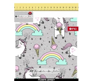 REST 30cm Jersey - Frl. von Julie Einhorn grau